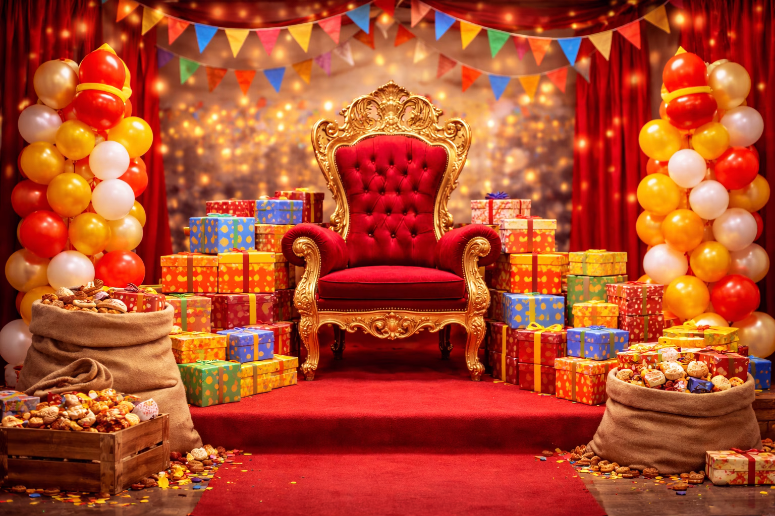 Sinterklaas aankleding & versiering fotomoment